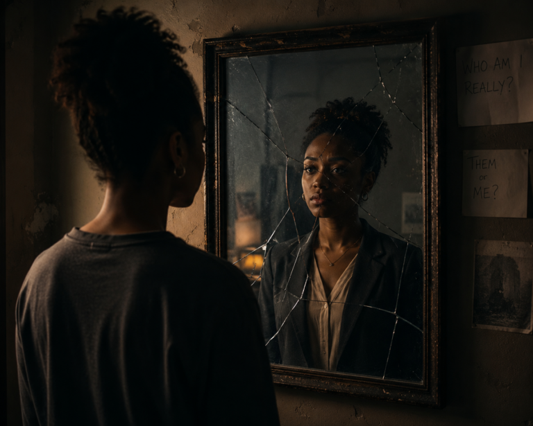 Person reflecting on change, illustrating rebuilding identity after failure