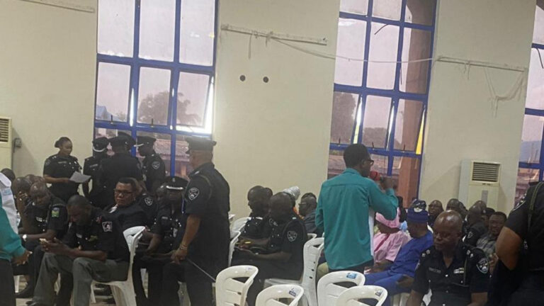 Mental health talk with the Police at POWA hall Oduduwa Crescent