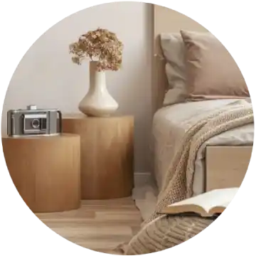 Stress Management Technique - ambient room for deep relaxation sleep